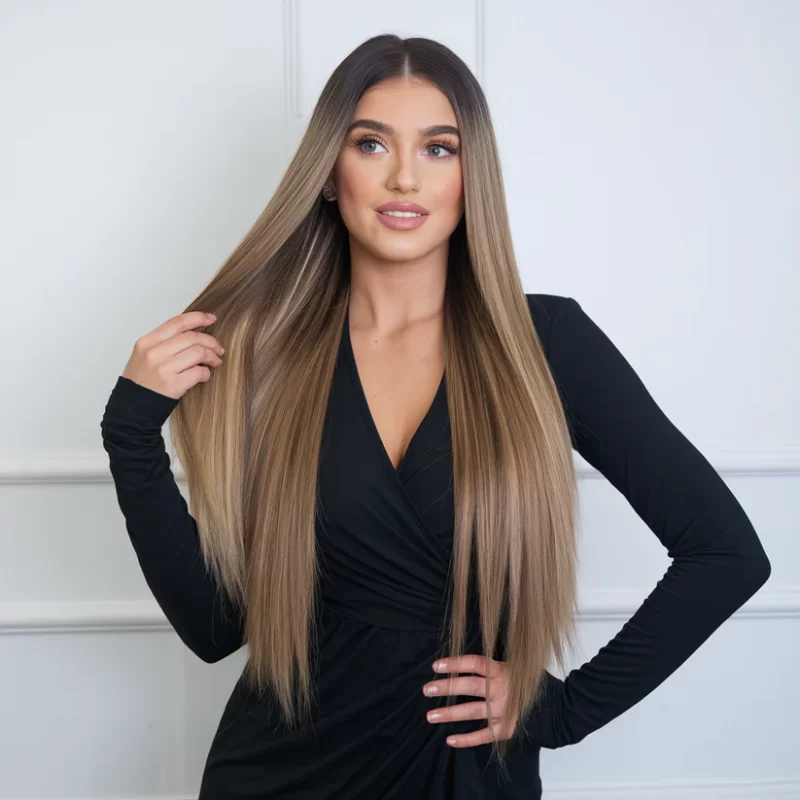 versatile and effortless styling of human hair extension