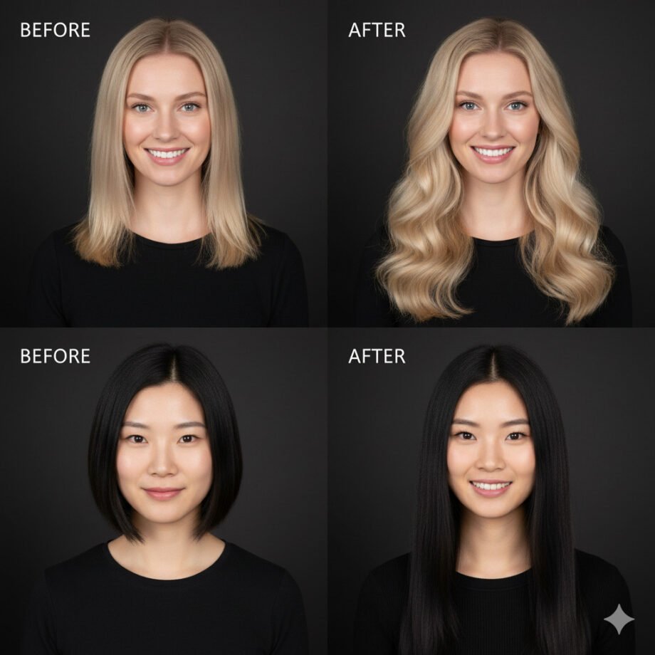 12 inch hair extensions before and after 1 12 inch hair extensions before and after