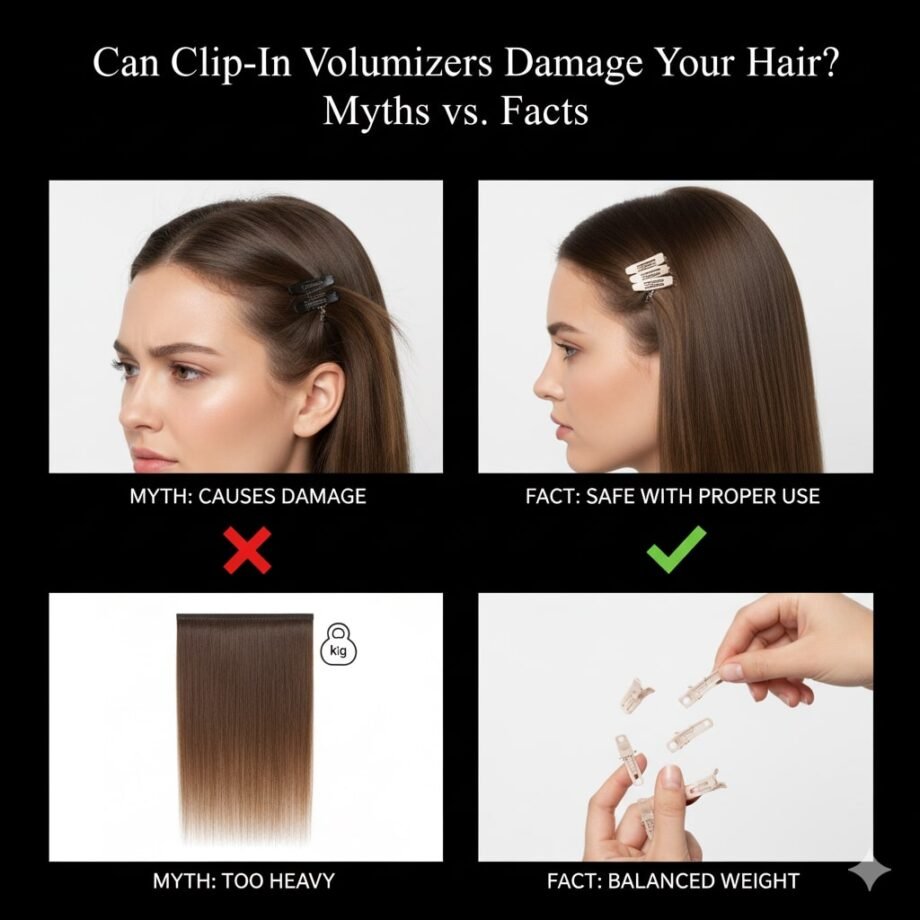 Can Clip-In Volumizers Damage Your Hair? Myths vs. Facts 1 clip-in volumizers