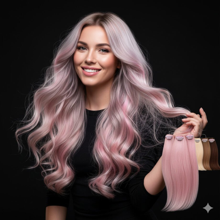 Light Pink Hair Extensions for a Bold and Playful Style 1 light pink hair extensions