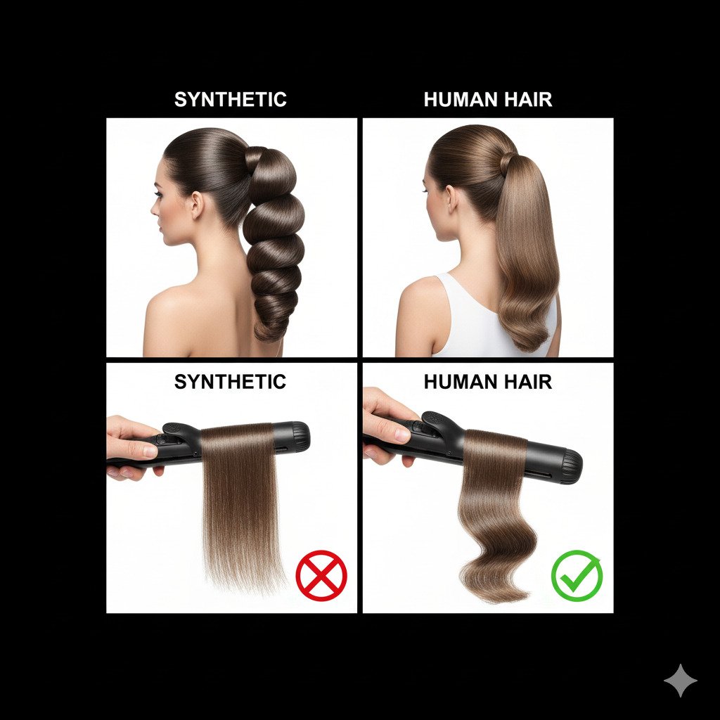 synthetic ponytail extension