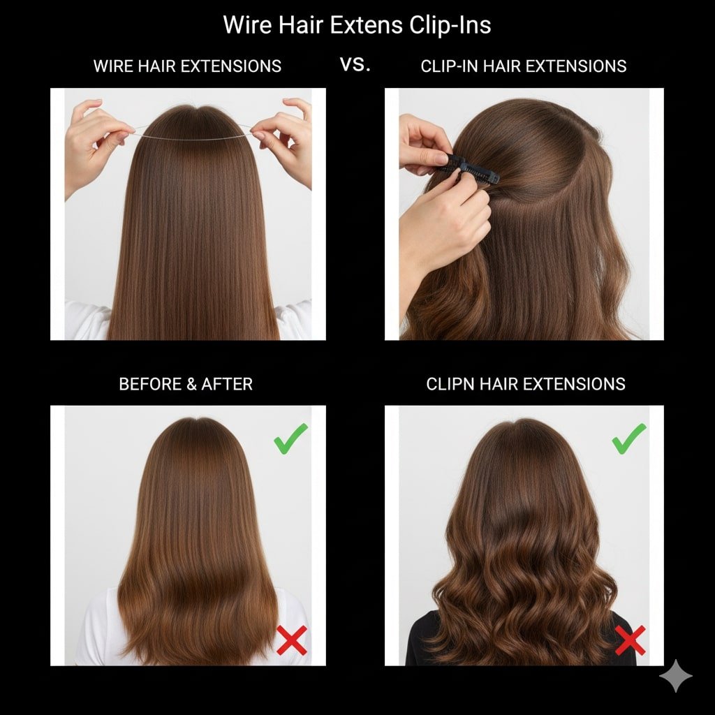 wire hair extensions