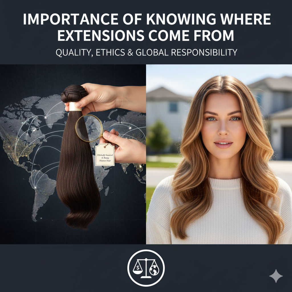 Where Real Human Hair Comes From in Human Hair Extension USA 6 Importance of Knowing Where Extensions Come From
